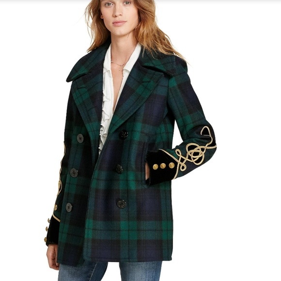 ralph lauren tartan coat